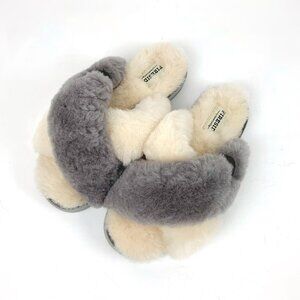 FIRESIDE by Dearfoams New Castle Genuine Shearling Slide Slippers Sz 7